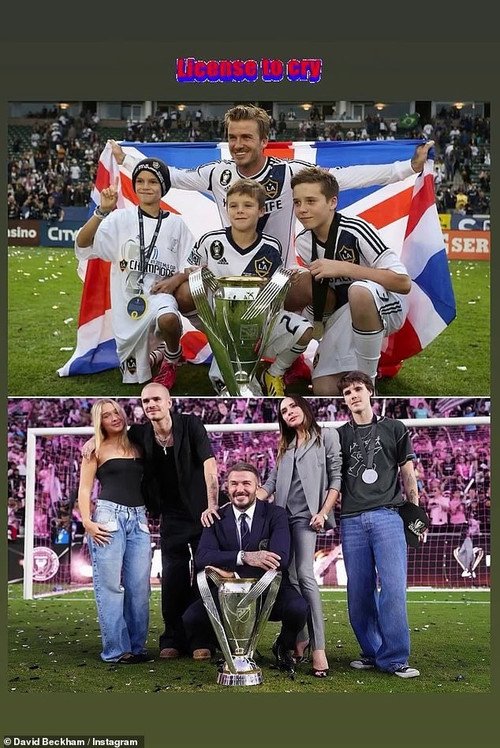 David Beckham từng cố níu kéo con trai, nhưng không thành.