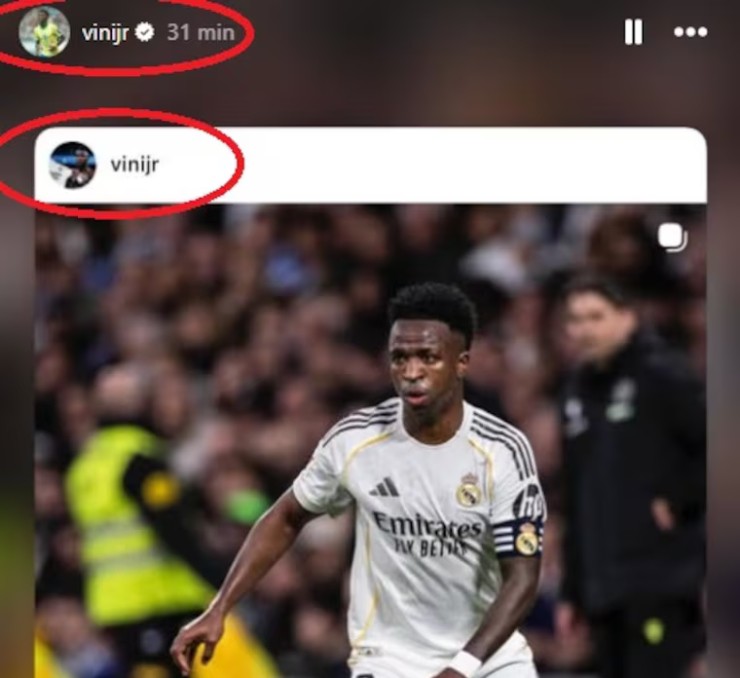 Vinicius gỡ ảnh đại diện mặc áo đấu Real trên Instagram
