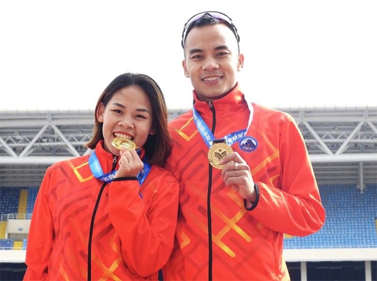 Thanh Phúc và Thành Ngưng là tượng đài đi bộ Việt Nam ở đấu trường SEA Games