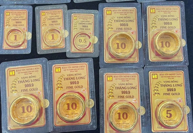 Giá vàng hôm nay 22/12 ghi nhận vàng nhẫn giảm nhẹ ở thương hiệu Bảo Tín Minh Châu.