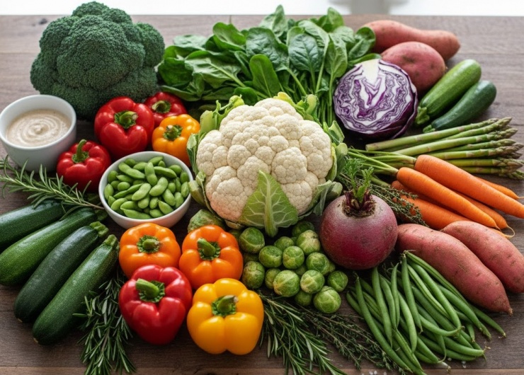 Một số loại rau hỗ trợ giảm cân hiệu quả.