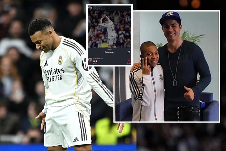 Mbappe san bằng kỷ lục ghi bàn của Ronaldo tại Real, CR7 lập tức phản ứng
