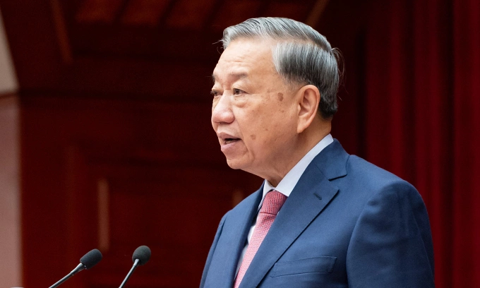 Tổng Bí thư Tô Lâm phát biểu khai mạc
Hội nghị Trung ương 15, sáng 22/12. Ảnh: Phạm Thắng