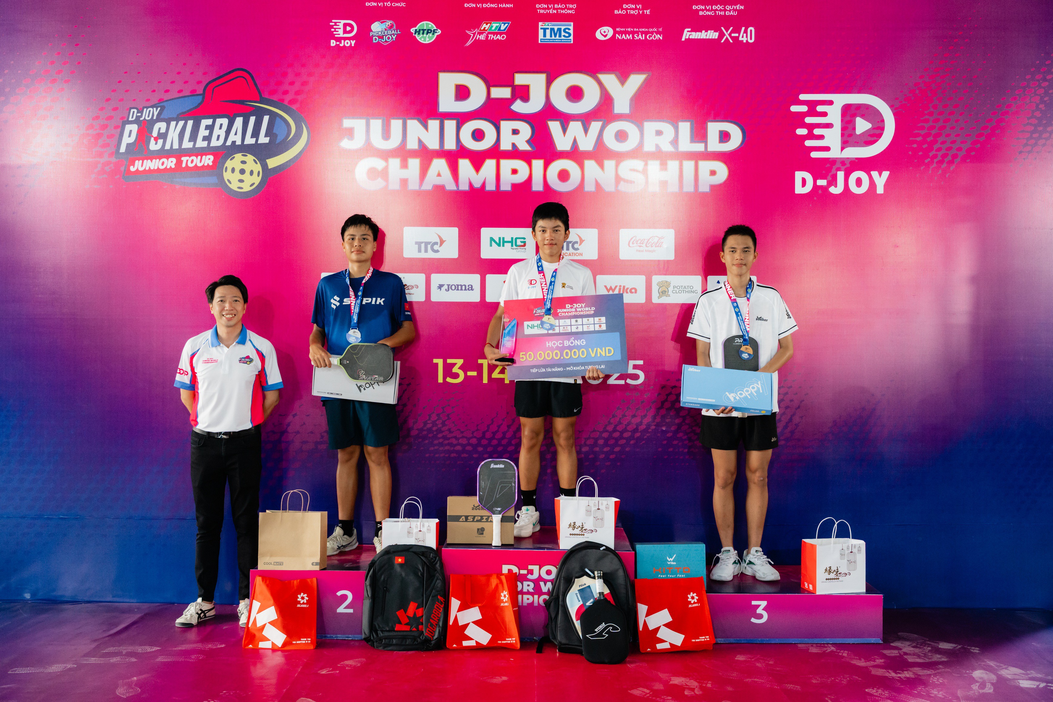 Những gương mặt xuất sắc của hạng mục đơn nam U18 giải D-Joy Junior World Championship 2025