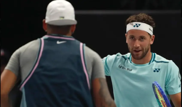 Ruud (bên phải) cũng cho rằng trận đấu này chỉ mang ý nghĩa vui vẻ