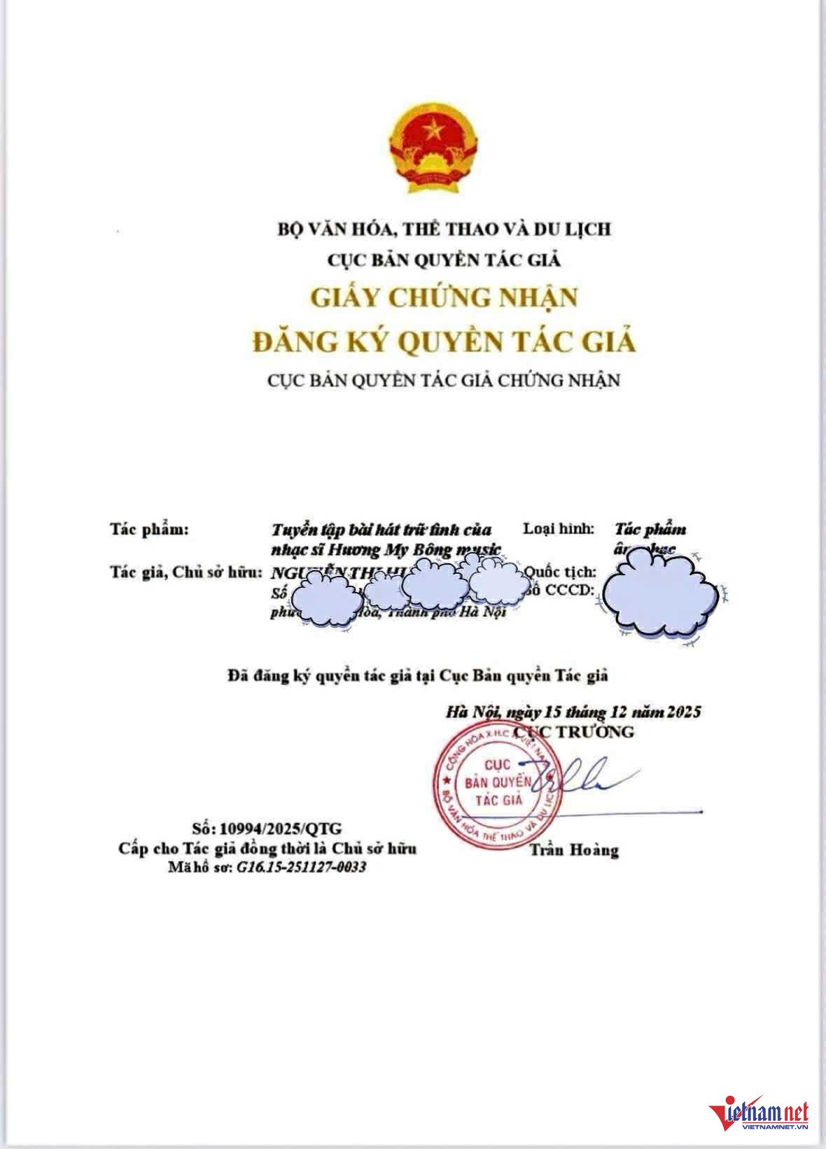 Hương My Bông được xác nhận bản quyền ca khúc 'Say một đời vì em', sẽ kiện ca sĩ Nguyên Vũ - 1