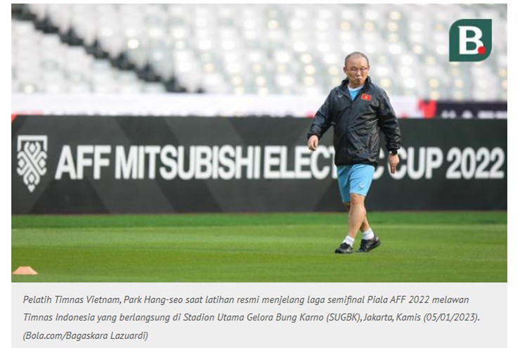 Báo Indonesia tiến cử HLV Park Hang Seo sau thất bại ở SEA Games