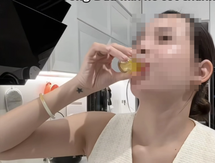 V.T.T chia sẻ về cách uống dầu của mình. Ảnh: Chụp màn hình.