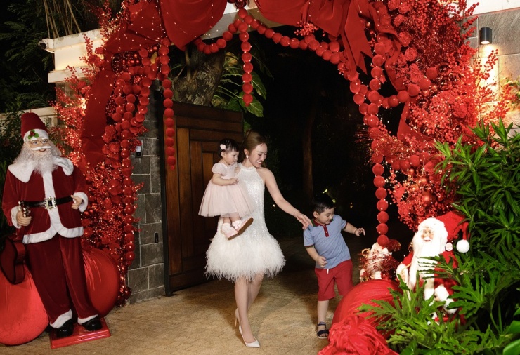 Vợ Chi Bảo trang hoàng biệt thự đón Noel - 4