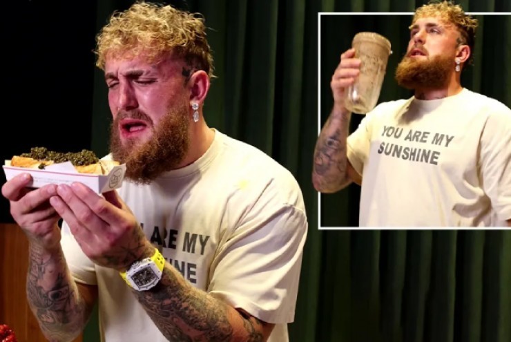 Jake Paul bị Joshua đấm vỡ hàm, bật khóc vì phải "húp" chiếc xúc xích 160 triệu đồng