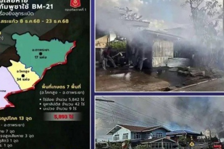 Toàn cảnh giao tranh biên giới Thái Lan - Campuchia ngày thứ 17