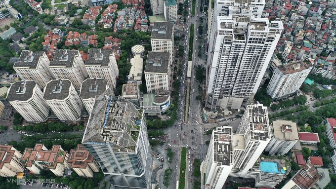 Một dãy chung cư ở trung tâm Hà Nội. Ảnh: Ngọc Thành