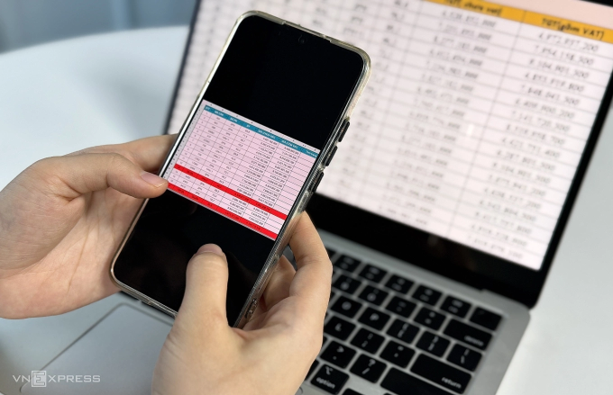 Giỏ hàng sang nhượng của một dự án căn hộ cao cấp phía đông bắc Hà Nội. Ảnh: Ngọc Diễm