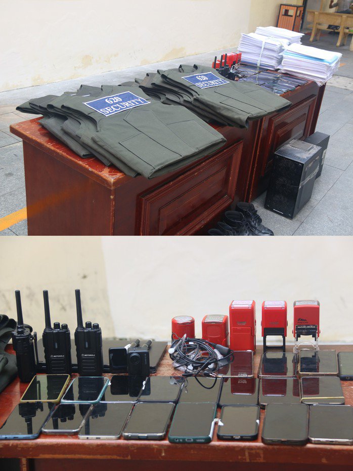 Tang vật vụ án bị thu giữ