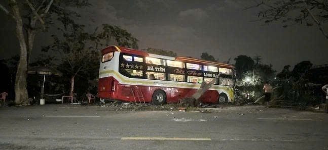 Hiện trường vụ tai nạn.