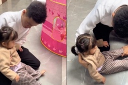 Clip bé gái 3 tuổi giả vờ ngất xỉu để tránh bị phạt thu hút gần 3 triệu lượt xem