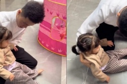 Clip bé gái 3 tuổi giả vờ ngất xỉu để tránh bị phạt thu hút gần 3 triệu lượt xem