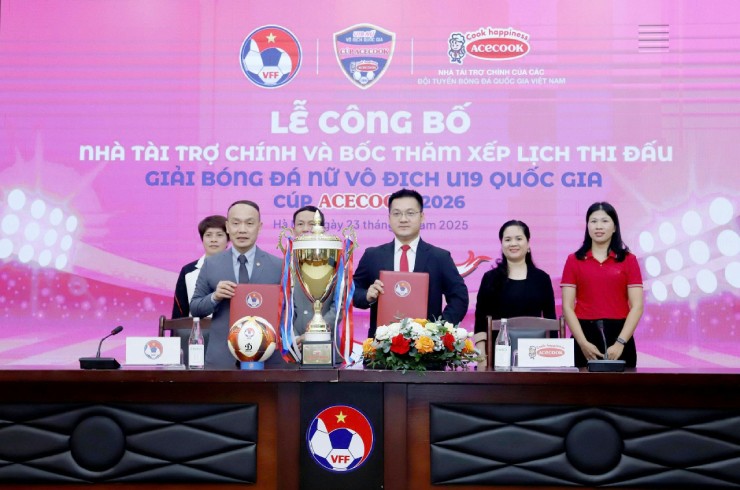 Lễ bốc thăm giải bóng đá nữ U19 quốc gia 2026 vào chiều 23/12