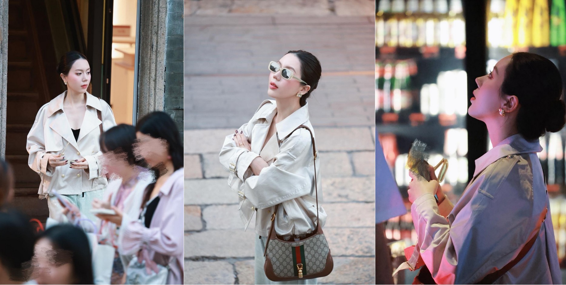 Hồng Hạnh Nguyễn trải nghiệm dịch vụ chụp ảnh "trạm tỷ" ở Trung Quốc.