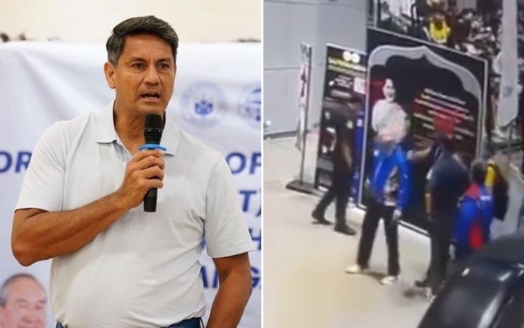 Ông&nbsp;Richard Gomez (bên trái) bị tố đánh chủ tịch PFA,&nbsp;Rene Gacuma