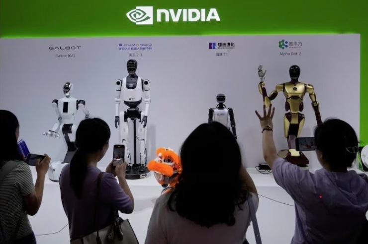 Robot trưng bày tại một triển lãm ở Trung Quốc. (Ảnh: AP)