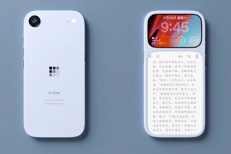 Chiêm ngưỡng concept smartphone với thiết kế hai màn hình ở mặt trước