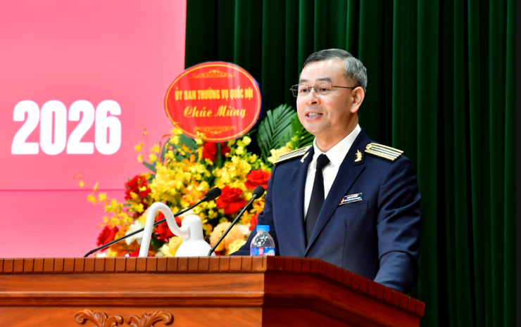 Tổng Kiểm toán Nhà nước Ngô Văn Tuấn phát biểu tại hội nghị.