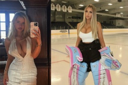 Mỹ nữ thể thao mặc trang phục táo bạo, khoe trọn vòng 1 "cực khủng"