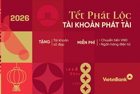Tết phát lộc – Tài khoản phát tài với ưu đãi từ VietinBank
