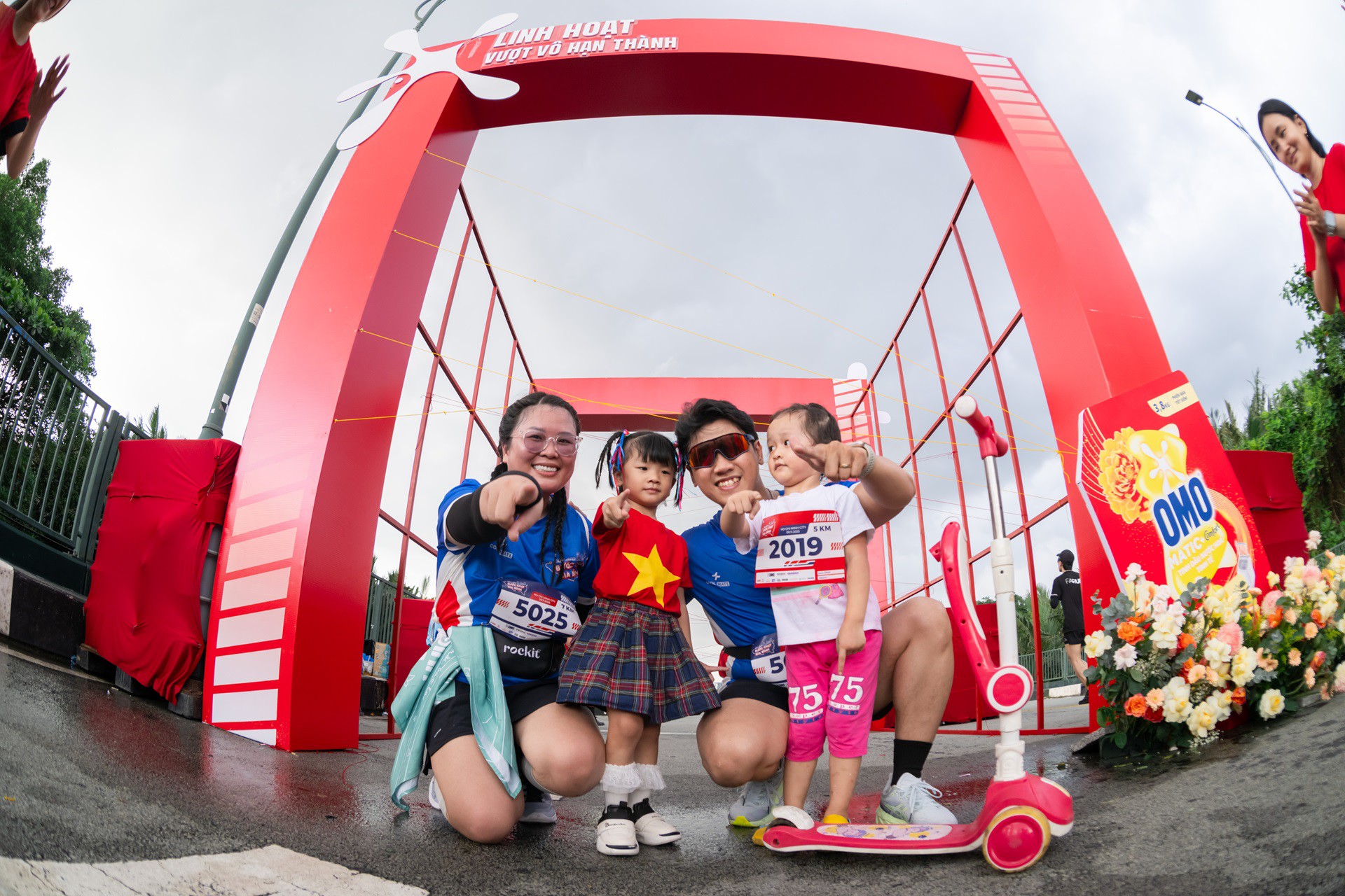 Những trạm thử thách sáng tạo ở giải chạy