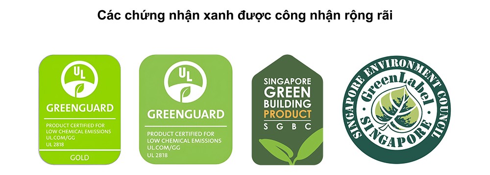 Gia chủ nên ưu tiên các dòng sơn đạt chuẩn xanh quốc tế để bảo vệ sức khỏe gia đình.
