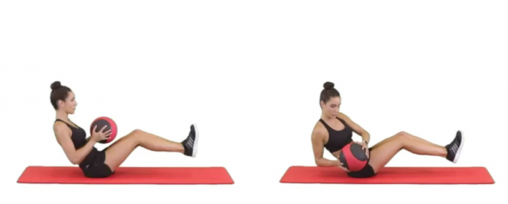 Bài tập Russian Twist.