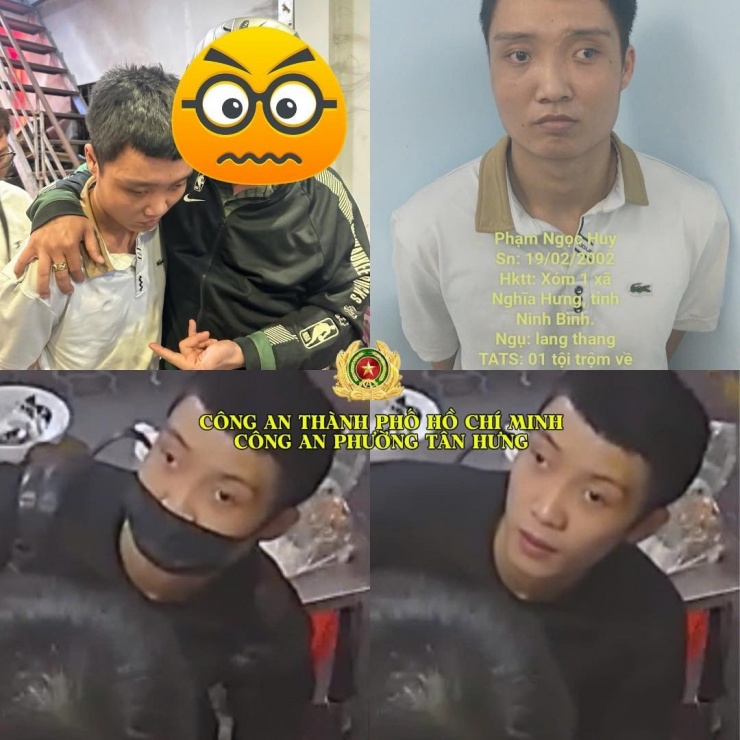 Hình ảnh đối tượng qua phân tích của camera AI giúp công an rút ngắn thời gian điều tra và nhanh chóng bắt giữ. Ảnh C.A