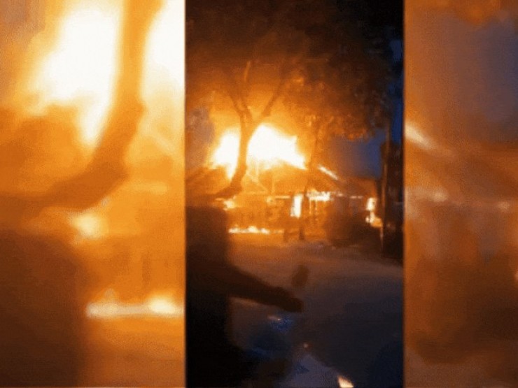 CLIP: Cục sạc dự phòng điện thoại gây cháy đỏ rực xưởng gỗ, thiệt hại lớn