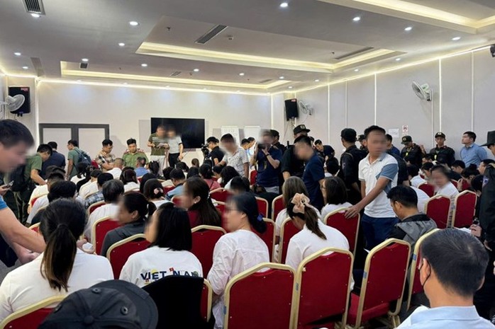 Đường dây kinh doanh đa cấp lôi kéo gần 2.000 người tham gia. Ảnh: Công an cung cấp