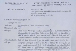 Đề thi học sinh giỏi quốc gia môn Văn năm 2025: "Quá khó với cả giáo viên"