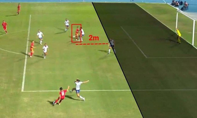 Bích Thùy ngao ngán vì trọng tài bắt việt vị thế này đây