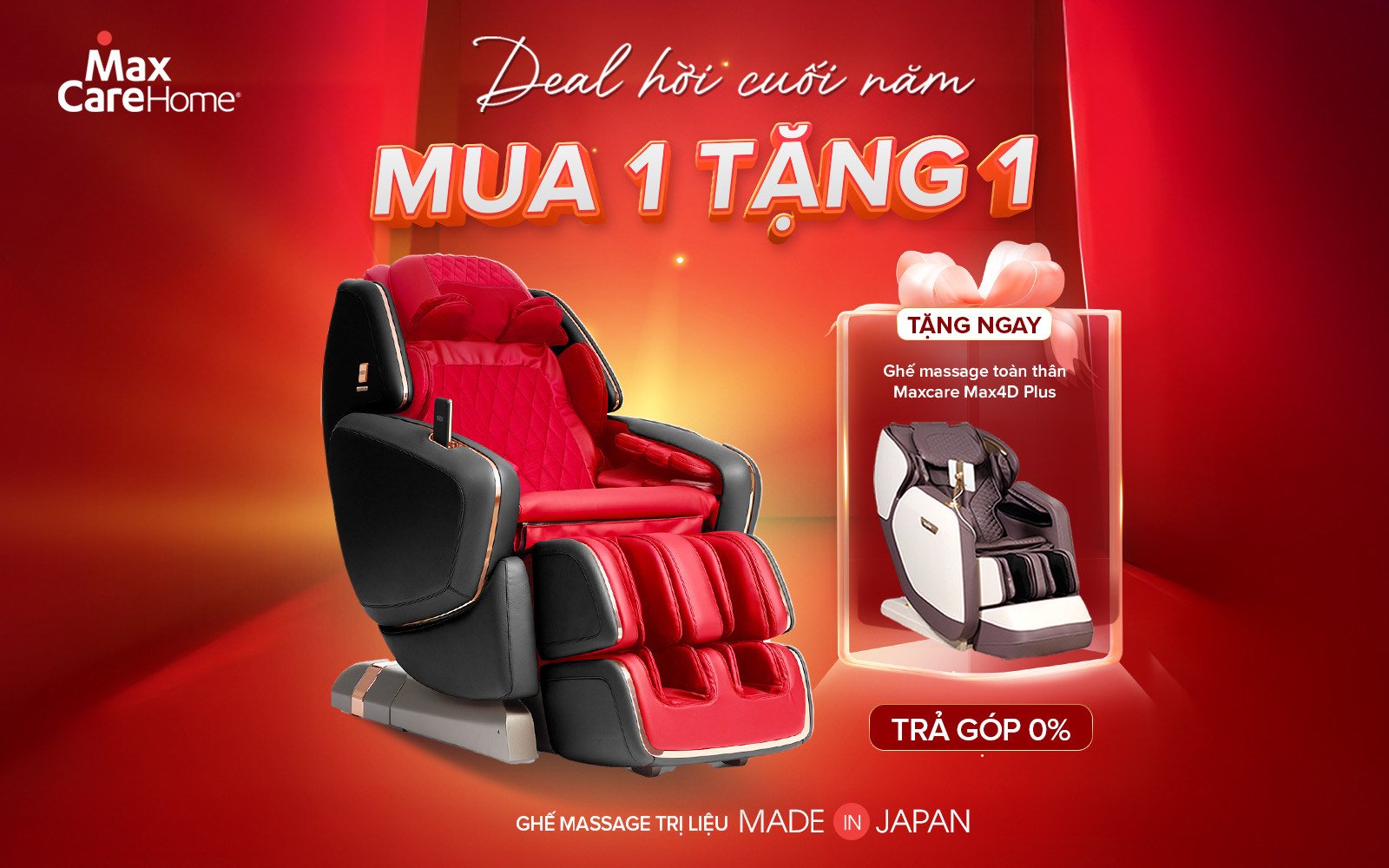 Ghế massage hỗ trợ trị liệu là quà tặng sức khỏe nổi bật trong năm 2026