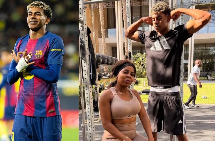 Yamal khoe thể trạng hoàn hảo trong chuyến du hí Dubai