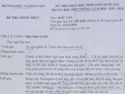 Đề thi học sinh giỏi quốc gia môn Văn năm 2025: "Quá khó với cả giáo viên"