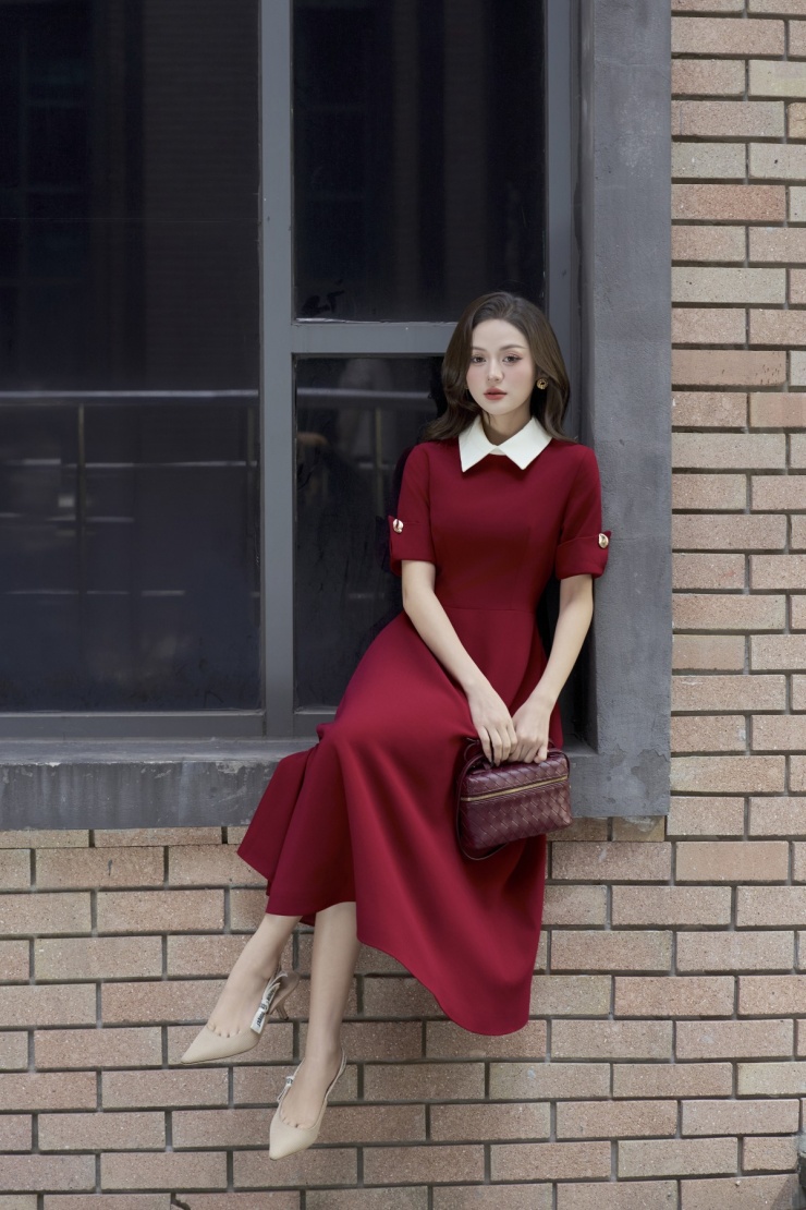 Mix đồ công sở dễ ứng dụng với hai màu đỏ - be hot trend - 12