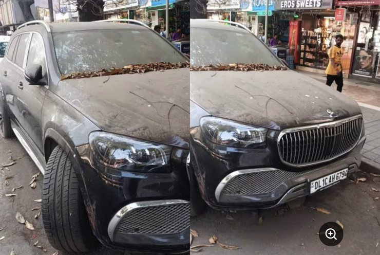 Xe sang Mercedes-Maybach GLS bị vứt xó bên đường gây xôn xao - 1