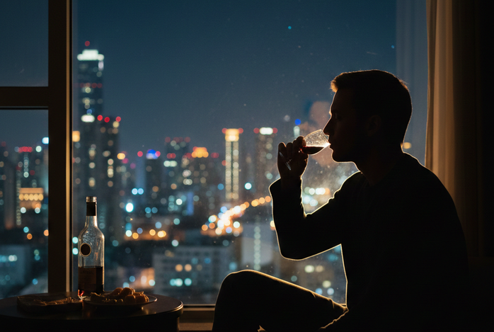 Thói quen "nhâm nhi" hàng ngày có thể làm tăng mạnh nguy cơ ung thư miệng - Minh họa AI: Thu Anh