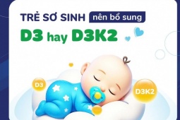 Trẻ sơ sinh nên bổ sung D3 hay D3K2?