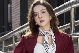 Mix đồ công sở dễ ứng dụng với hai màu đỏ - be hot trend