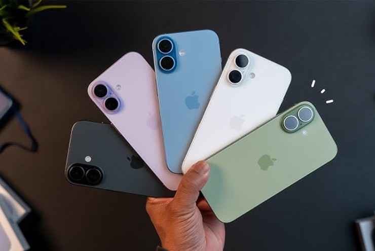 Các màu sắc trên iPhone 17 hiện tại.