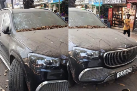 Xe sang Mercedes-Maybach GLS bị vứt xó bên đường gây xôn xao