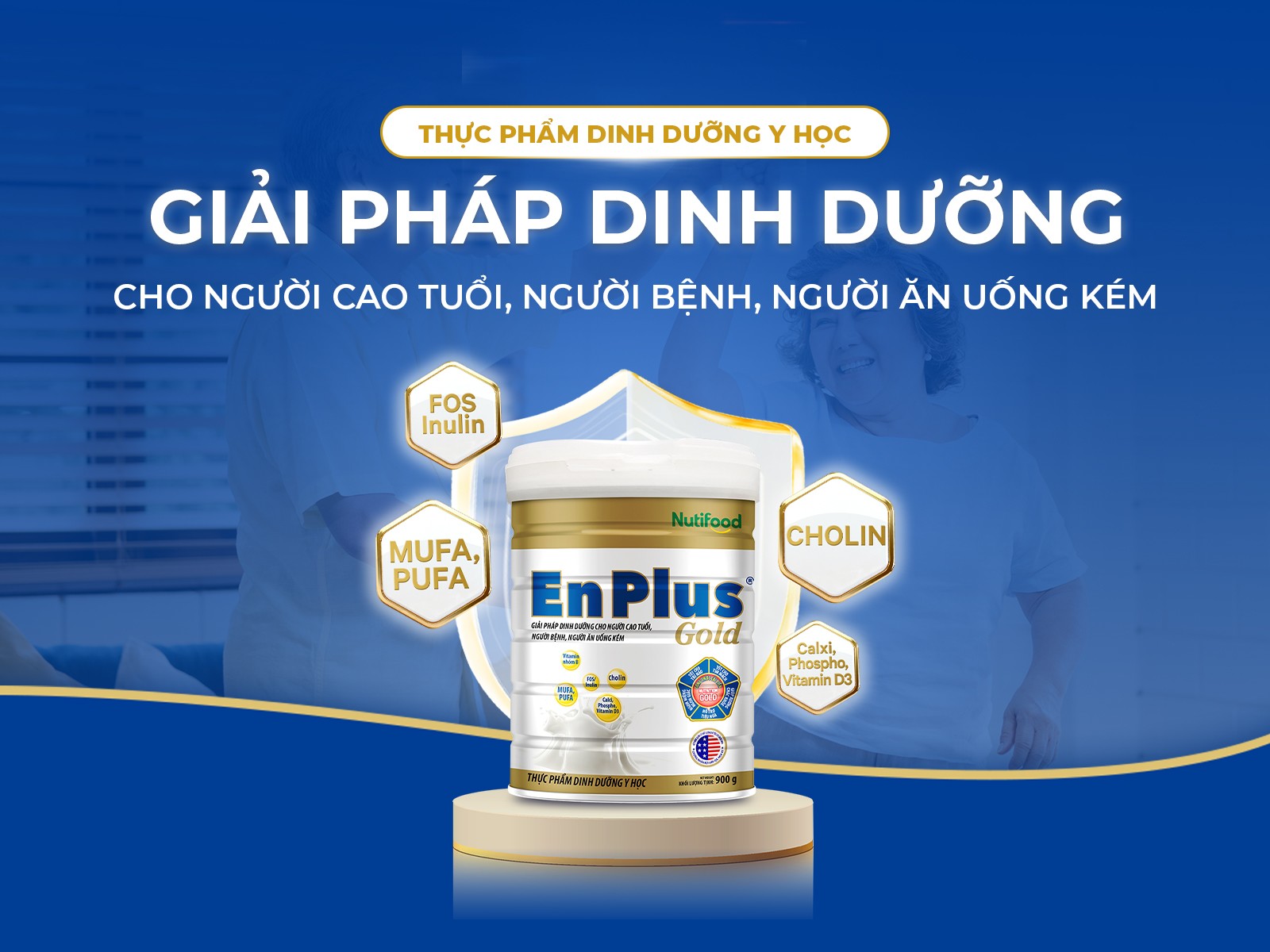 EnPlus Gold - Giải pháp dinh dưỡng Y học chuyên biệt cho người lớn tuổi và người bệnh