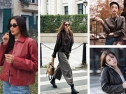 Xuống phố mùa đông với áo da đẹp như Tăng Thanh Hà, Hoa hậu Trần Tiểu Vy, Lương Thuỳ Linh