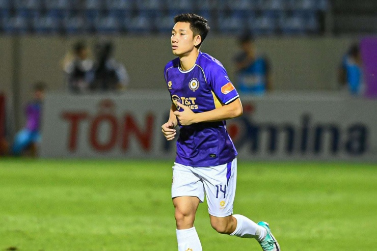 Nguyễn Hai Long được đánh giá cao ở lối chơi tốc độ, kỹ thuật, tạt cánh tốt. Ảnh: Hà Nội FC.